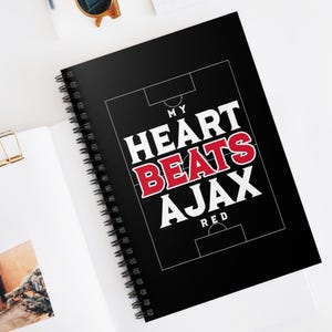 Ajax Notebook, Ajax Amsterdam Gift, Ajax Fan Journal, Ajax Spiral Notebook, Ajax Football Club, Ajax Amsterdam Merch, Ajax Supporter Gift