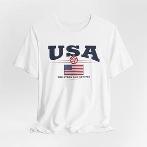 USA Soccer Shirt: Stars and Stripes US National Team Tee White