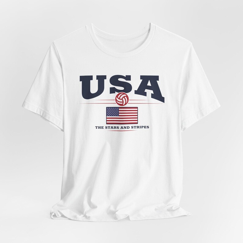 USA Soccer Shirt: Stars and Stripes US National Team Tee White