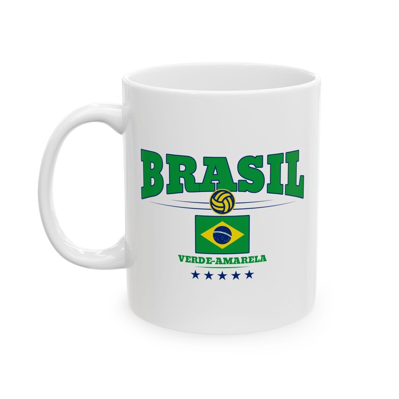 Brazil National Team Ceramic Mug, Football Fan Gift image 8