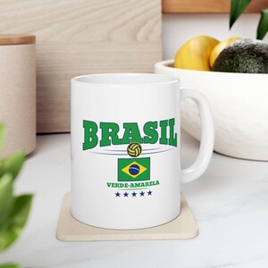 Brazil National Team Ceramic Mug, Football Fan Gift image 13