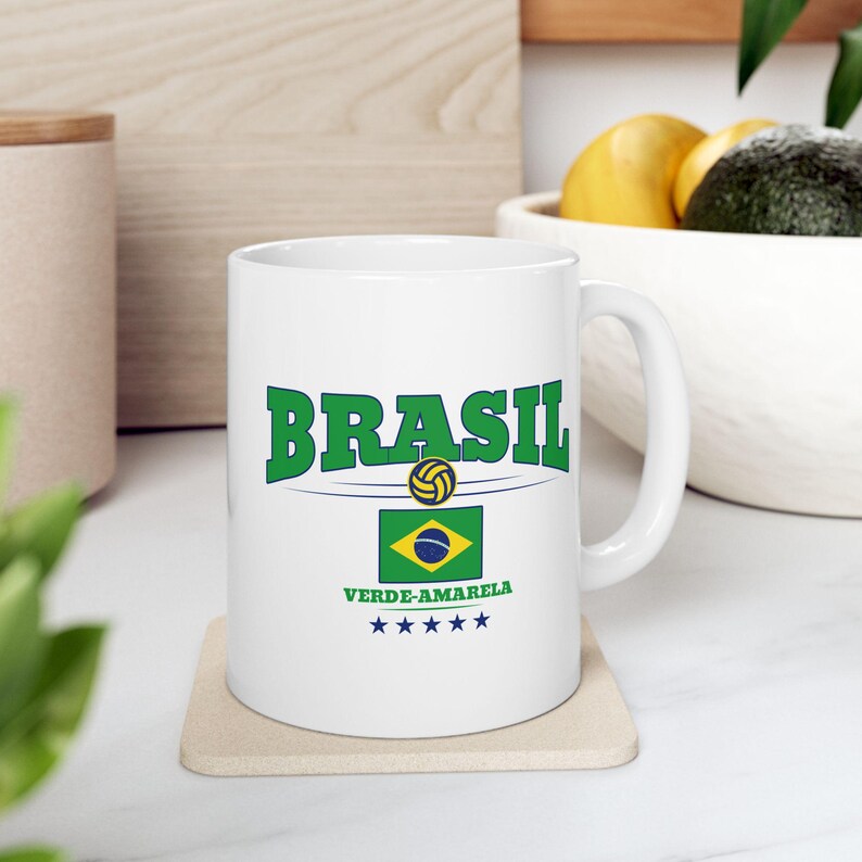 Brazil National Team Ceramic Mug, Football Fan Gift image 13