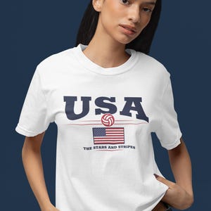 USA Soccer Shirt: Stars and Stripes US National Team Tee image 4