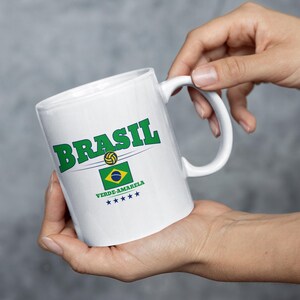 Brazil National Team Ceramic Mug, Football Fan Gift image 7