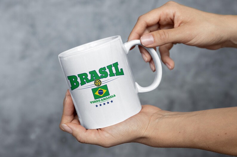 Brazil National Team Ceramic Mug, Football Fan Gift image 7