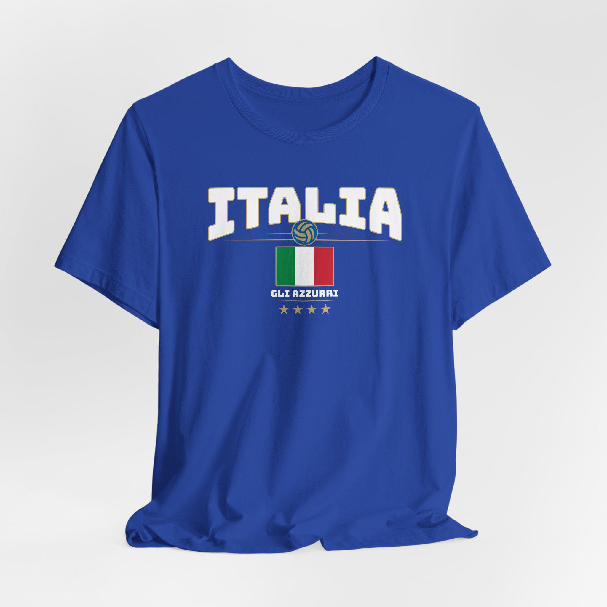 Italië Voetbalshirt Retro Icon - Blauw/Groen/Wit/Rood Italië Voetbalshirt Retro Icon - Blauw/Groen/Wit/Rood