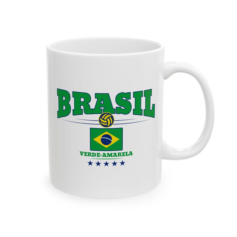 Brazil National Team Ceramic Mug, Football Fan Gift image 10