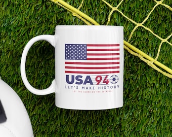 USA 94 Soccer Mug: Vintage American Soccer Fan Gift