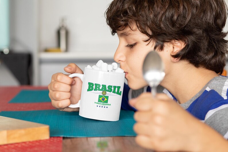 Brazil National Team Ceramic Mug, Football Fan Gift image 3