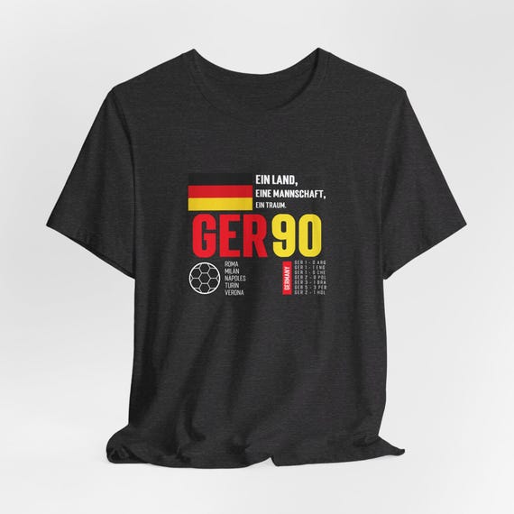 Germany World Cup 1990 Shirt: Retro Football Tee - Etsy