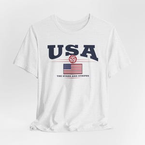 USA Soccer Shirt: Stars and Stripes US National Team Tee Ash