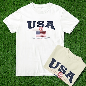 USA Soccer Shirt: Stars and Stripes US National Team Tee image 1