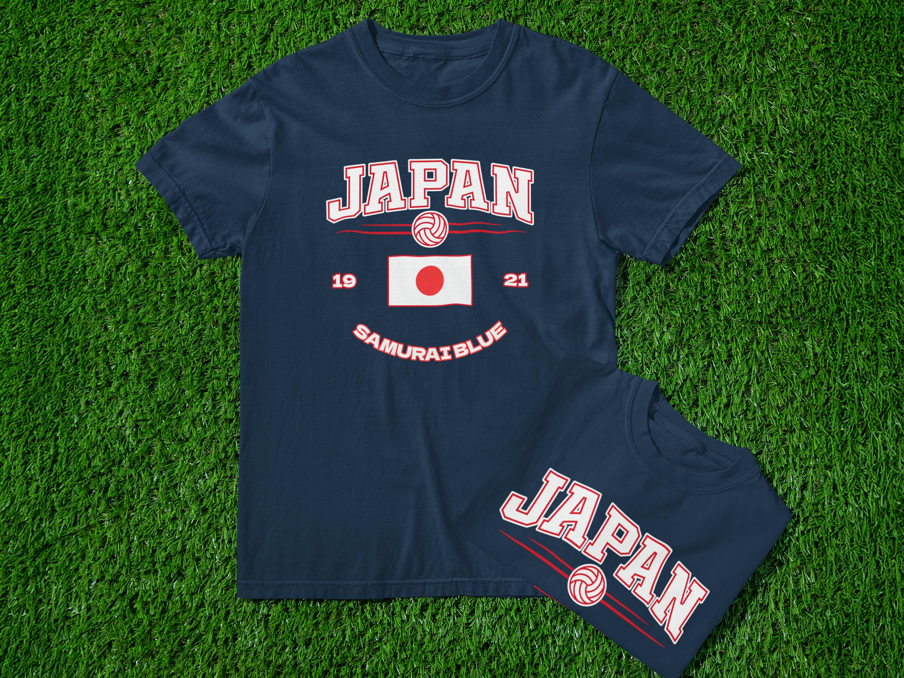 Japan Soccer T-shirt: Samurai Blue National Team Tee - Etsy