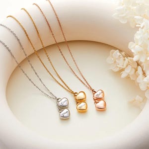 Personalisierte Doppel-Herz Urne Halskette für zwei Personen, Edelstahl Urne Halskette, Edelstahl Schmuck