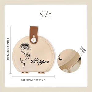 Customized Mini Sewing Kit with Name + Birth Flower, Gift for Grandmas/Moms/Dressmakers/Seamstress, Poratble Personalized Sewing Set image 8