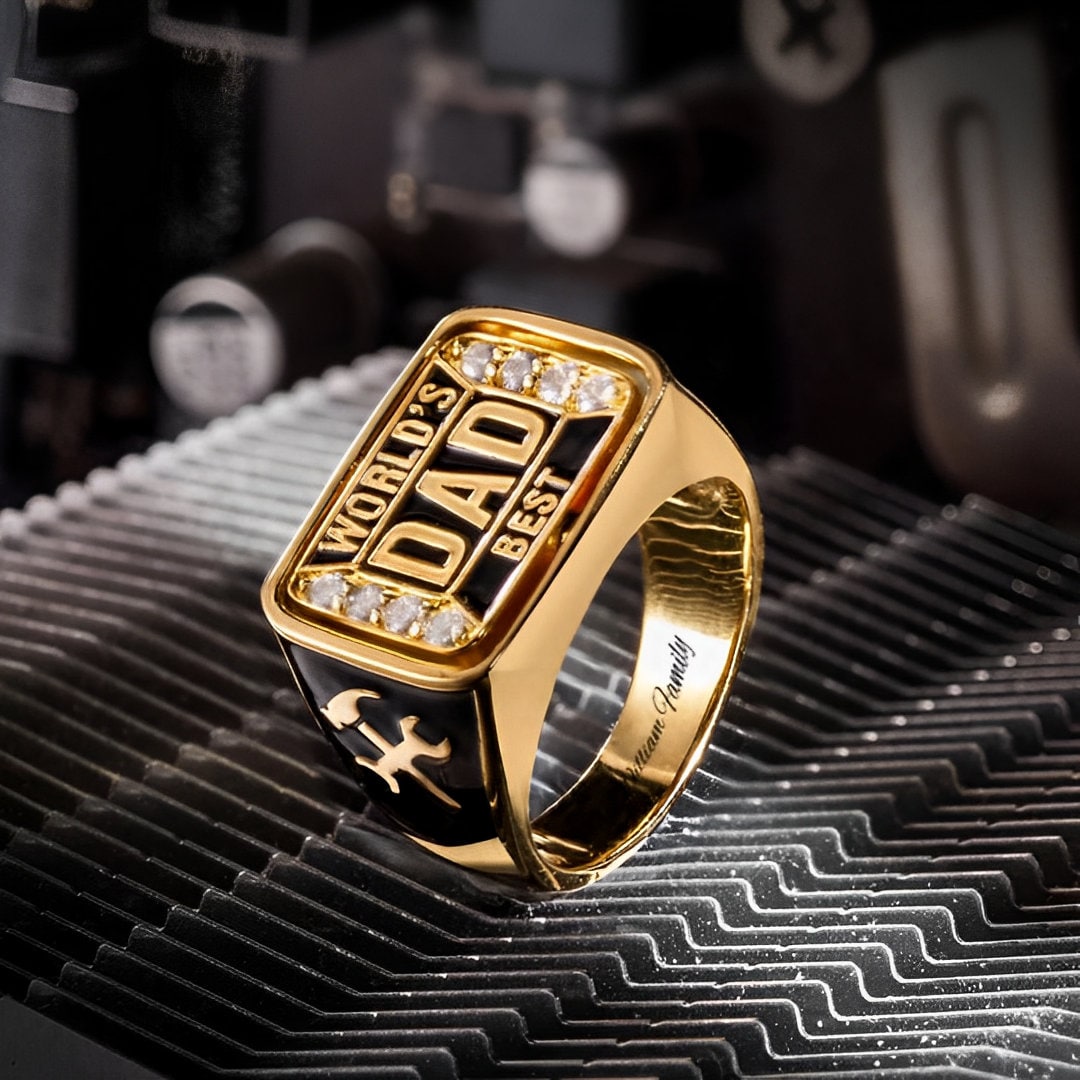 Custom Dad Ring Etsy