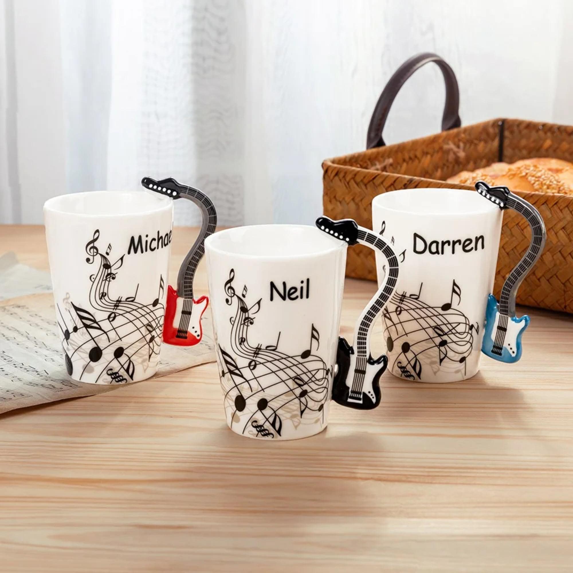 GTR SOURCE Corp Tasse à café pour guitariste – Cadeau unique pour musicien – Tasse à café – Tasse