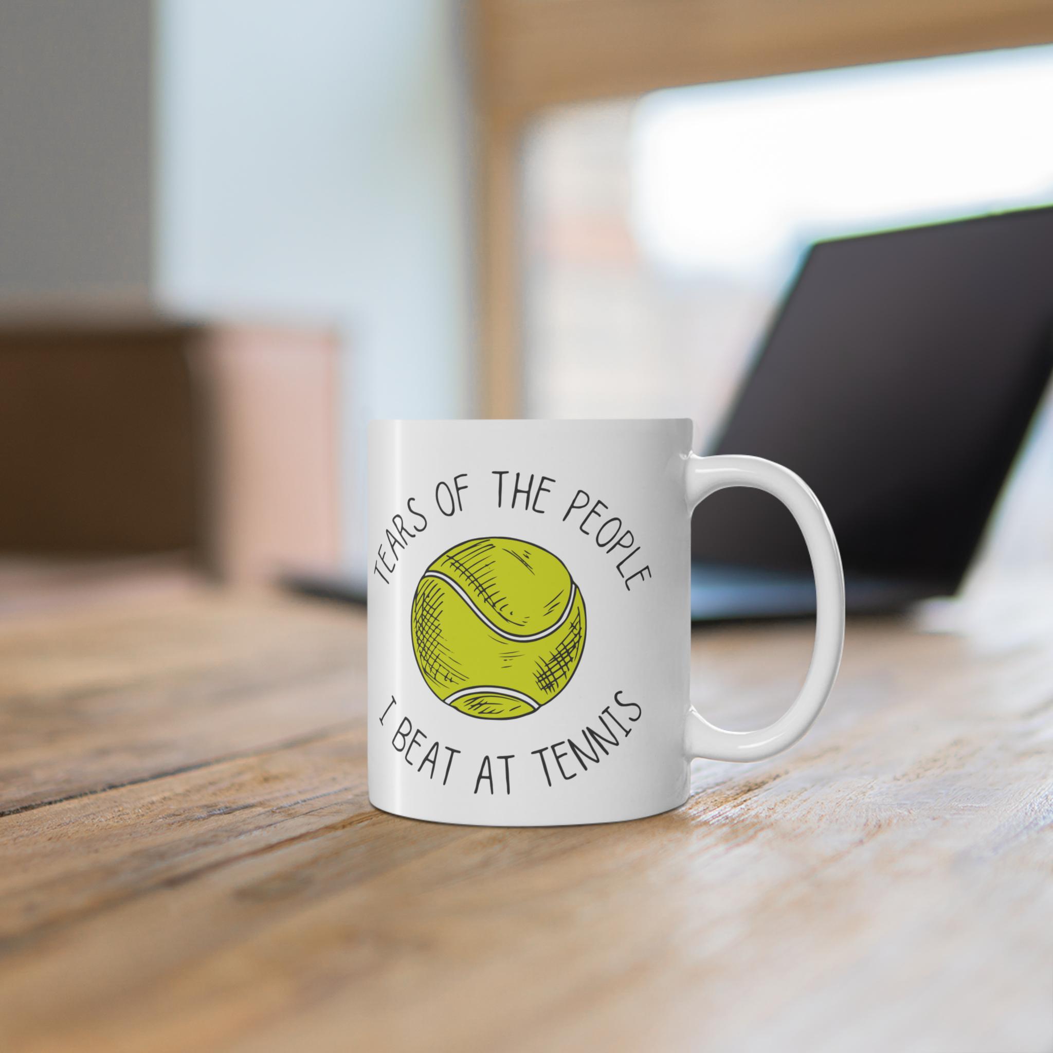 Eat Sleep Tennis Repeat - Tazza IN Ceramica