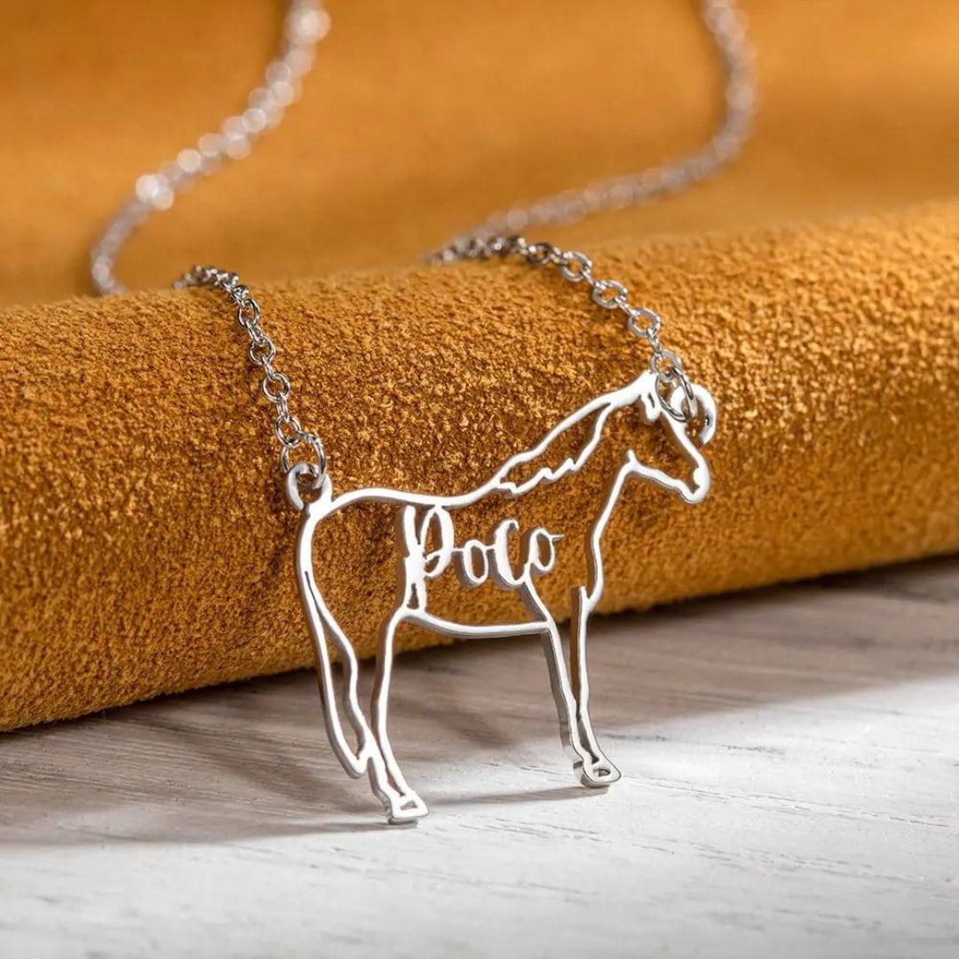 Argent Sterling Collier Prenom Manege A Bijoux Collier Prénom