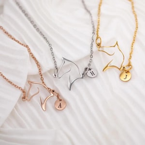 Custom Initial Horse Silhouette Bracelet, Personalized Horse Bracelet with Initial Charm, Gift for Horse Lover/Rider/Mom, Horse Jewelry