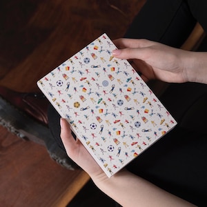 Football Soccer Hard Back Journal - Sporty Hardcover Notebook for School & Office, Perfect for Sports Lover Stationery