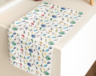 Paño de cocina de pádel: toalla de cocina deportiva de algodón con estampado para jugadores y amantes del pádel, regalo de artículos deportivos para el hogar.