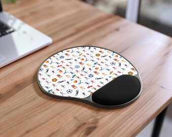 Football Themed Print Mouse Pad | Soccer Printed Mousepad for Office | Great Gifts for Football Players & Fans