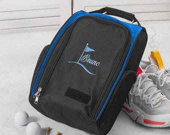 名前入りモノグラム入りカスタムゴルフシューズバッグ、パーソナライズ