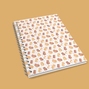 Cute Capybara Cover Spiral Notebook, Chibi Capybara Kawaii Style ...