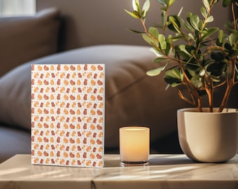 Chibi Capybara Hard Backed Journal | Cute Capybara Notebook for Fans | School & Office Supplies | Perfect Journaling Gift