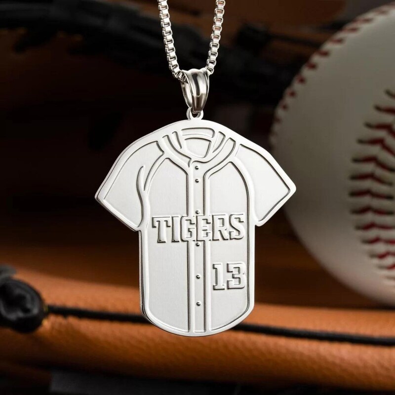 Baseball Necklace - Etsy