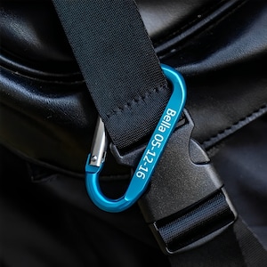 Custom Name Engraved Aluminum Carabiner/Fastener, Gift for Rock Climber/Outdoorsy Person/Tradesman/Handy Man, Custom Tool Kit Parts/Keyring
