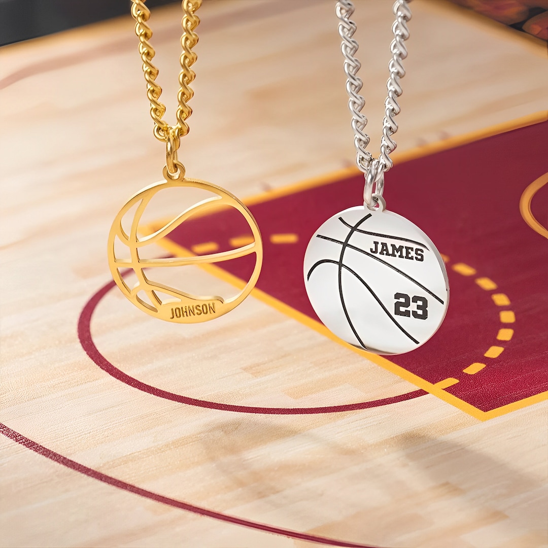 Individualà basket collane con ciondolo uomo collane da calcio in acciaio inossidabile regalo fidanzato gioielli appassionati di Sport  36