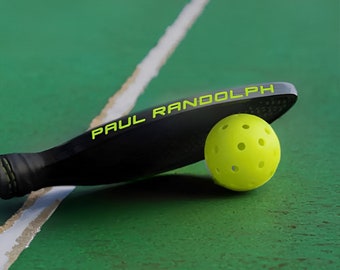 Benutzerdefinierte Pickleball Paddle-Aufkleber, Namensetiketten-Aufkleber (3 STÜCKE), Pickleball Paddle Edgeguard-Aufkleber, personalisierte Pickleball-Geschenkidee