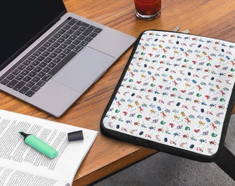 Ice Hockey Laptop Sleeve Cover - Protective Laptop Case for Hockey Fans, Office Accessories & Sports Gifts
