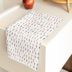 Netball Print Tea Towel | Sporty Kitchen Towels for Players and Fans | Unique Netball Gifts & Homeware