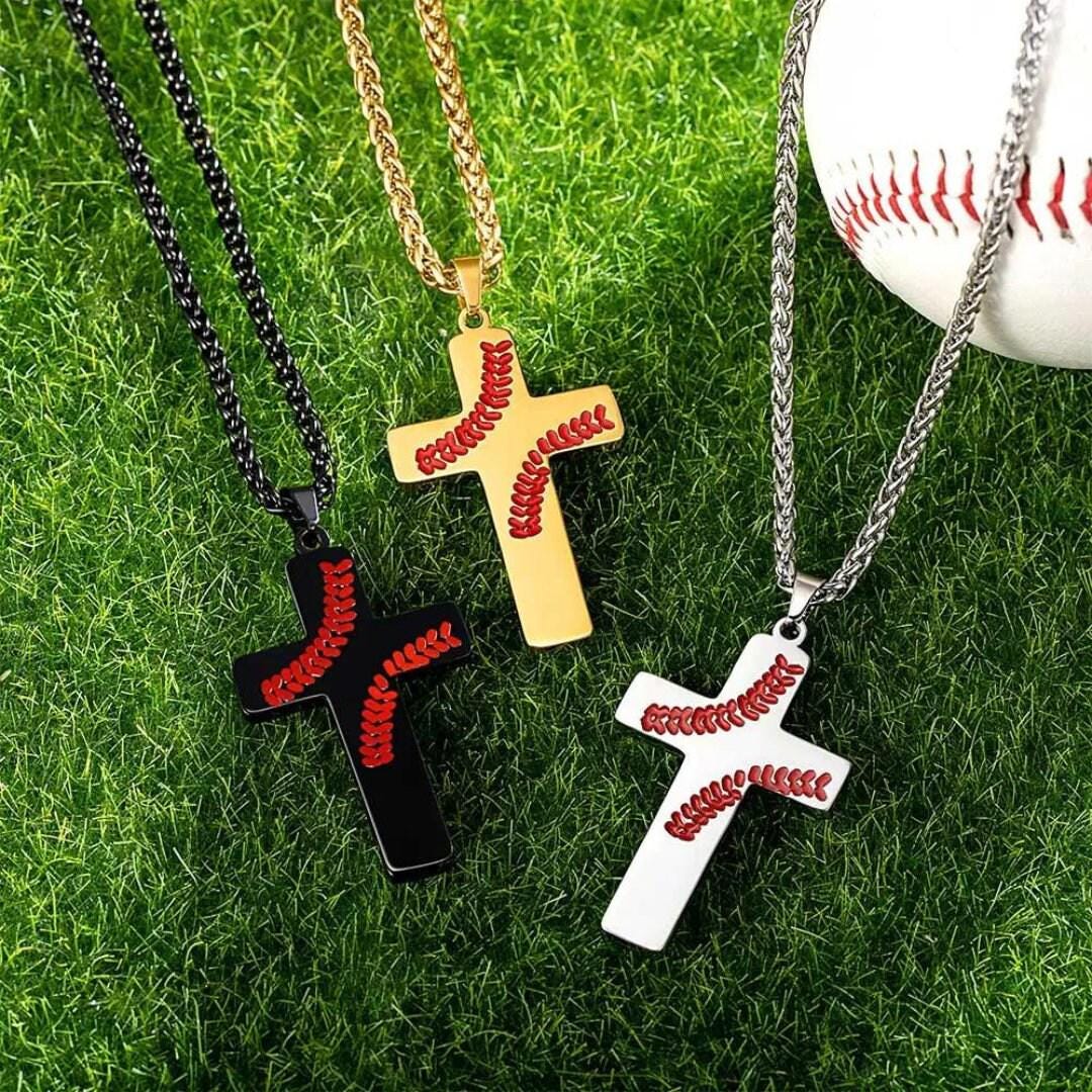 Stainless Steel Philippians 4:13 STRENGTH Bible Verse Cross Men Pendant Necklace