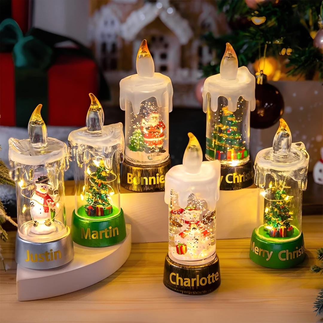 クリスマスキャンドルLEDライト（名前入り）、クリスマスツリー