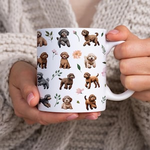 Lagotto Romagnolo Mug 11oz Ceramic Dog Lover Gift, Cute Pet Print Coffee Cup for Lagotto Enthusiasts, Fun Drinkware Idea