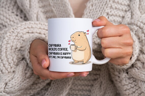 Tazza Capibara, Tazza Da Caffè Capibara Carina Con Coperchio, Tazza Da