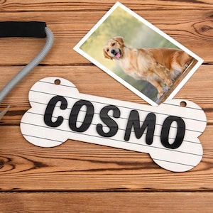 Custom Name Dog Bone Crate Sign/Dog Kennel/Dog House/Dog Room Sign, Personalized Dog Name Bone Sign, Custom Dog Owner Home Decor, Dog Gift