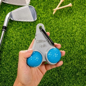 Personalized 3D Printed Golf Ball & Tees Holder | Funny Golf Accessory for Him | Hilarious Gift for Golf Lovers, Golf Dad Silly Gift Idea