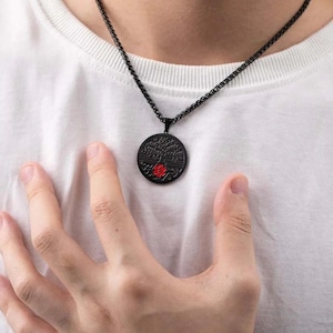 Collier d&#39;alerte médicale personnalisé, collier d&#39;arbre généalogique en acier inoxydable avec collier d&#39;identification médicale gravé, collier d&#39;alerte d&#39;état de santé