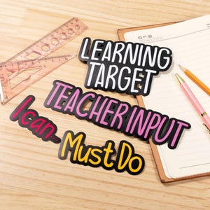 Personalisierte Klassenzimmer Stundenplan Magnete 6er-Set | Benutzerdefinierte Lehrer Whiteboard Etiketten | Lehrmittel & Wertschätzung Geschenke für Erzieher