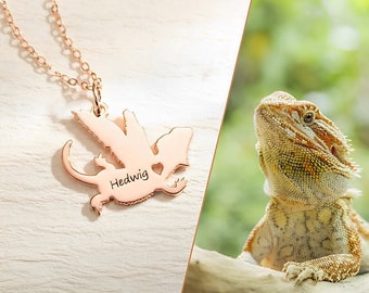 Beardie Bearded Dragon Necklace Bearded Dragon Beardie Lizard