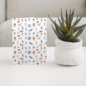 Cartes de voeux football football - Parfaites pour toutes les occasions, 1 à 50 pièces, idée cadeau football unique et ensemble de papeterie