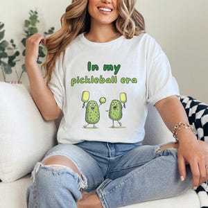 In my Pickleball Era Graphic T-Shirt, 100% Cotton Unisex Tee, Pickleball Player Illustrated T-Shirt, Funny Pickleball Enthusiast Custom Top