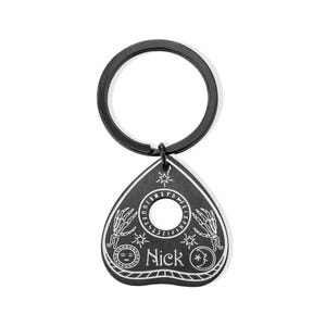 Pet ID Tag with Custom Name, Stainless Steel Ouija Planchette Pet/Cat Tag, Tiny Witchy Cat Collar Charm, Spiritual Cat Owner Gift image 7