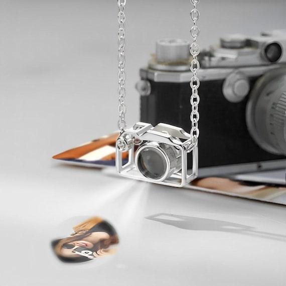 Collana Con Foto A Proiezione In Argento 925 – Personalizzabile Con Immagine – Ricordo Per Animali Domestici, Donna