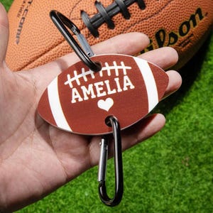 Individueller Name Acryl Ball Taschenanhänger für Baseball, Fußball, Basketball & mehr - Personalisiertes athletisches Geschenk für Spieler und Freunde